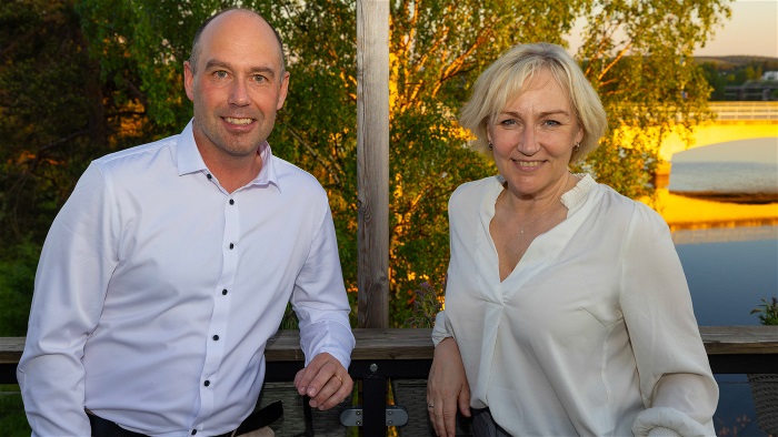 Rickard Carstedt (S), landshövding Helene Hellmark Knutsson.