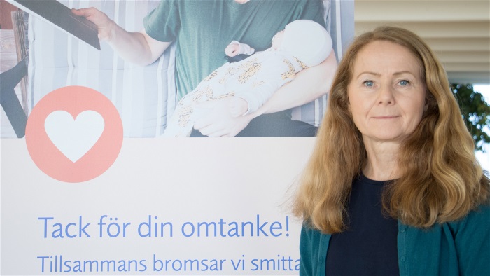 Biträdande smittskyddsläkare Gunilla Persson och kampanjen Omtanke.