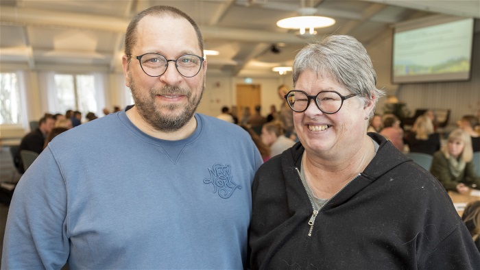 Parh&auml;star i Norsj&ouml;. &Ouml;rjan Larsson och &Aring;sa Eriksson.