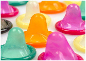 Bild på kondomer