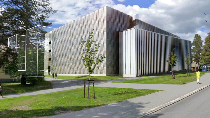 Illustration över det planerade parkeringshuset.