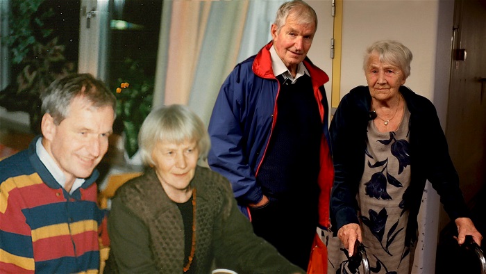Ulf Oscarsson och Eva Lingehall tillsammans då och nu.