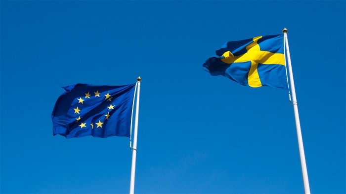 flaggor EU Sverige